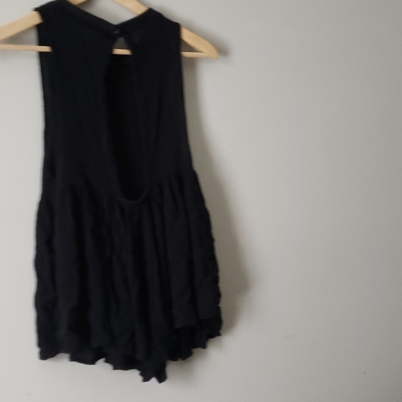 Urban Outfitters black open back romper - Picture 7 of 7